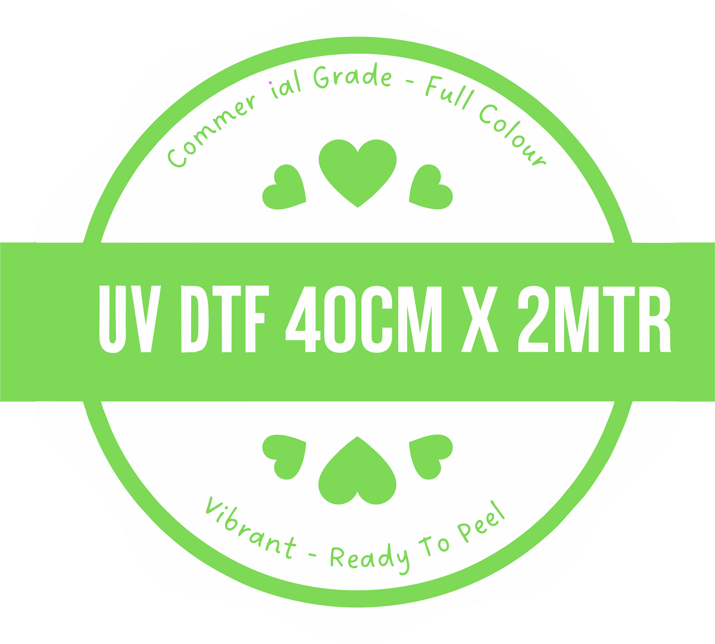 UV DTF GANG SHEET (40cm x 2 METRE)